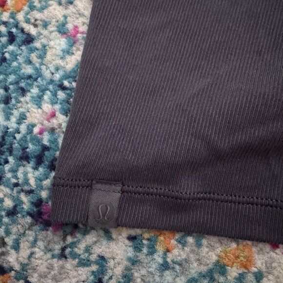 Lululemon‎ Crescent Long Sleeve *Cupro Rib Intergalactic Gray Size 4* - Picture 3 of 6